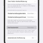 Nachlasskontakt für dein Apple Account